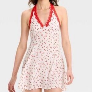 NWT Wild Fable Chili Pepper Halter Mini Dress - Size Large
